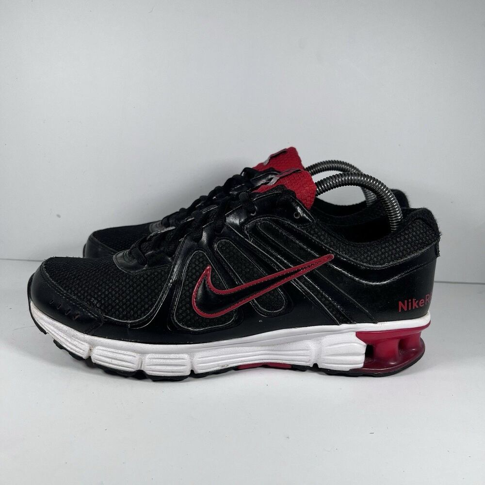 Nike Reax Rocket Lace Up Athletic Shoes Sneakers Black/Red 2010 Men's Size 9 - Picture 3 of 8